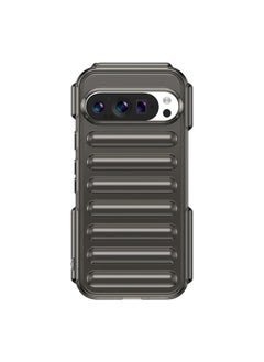 For Google Pixel 9 Capsule Series Candy Color TPU Phone Case(Transparent Grey)