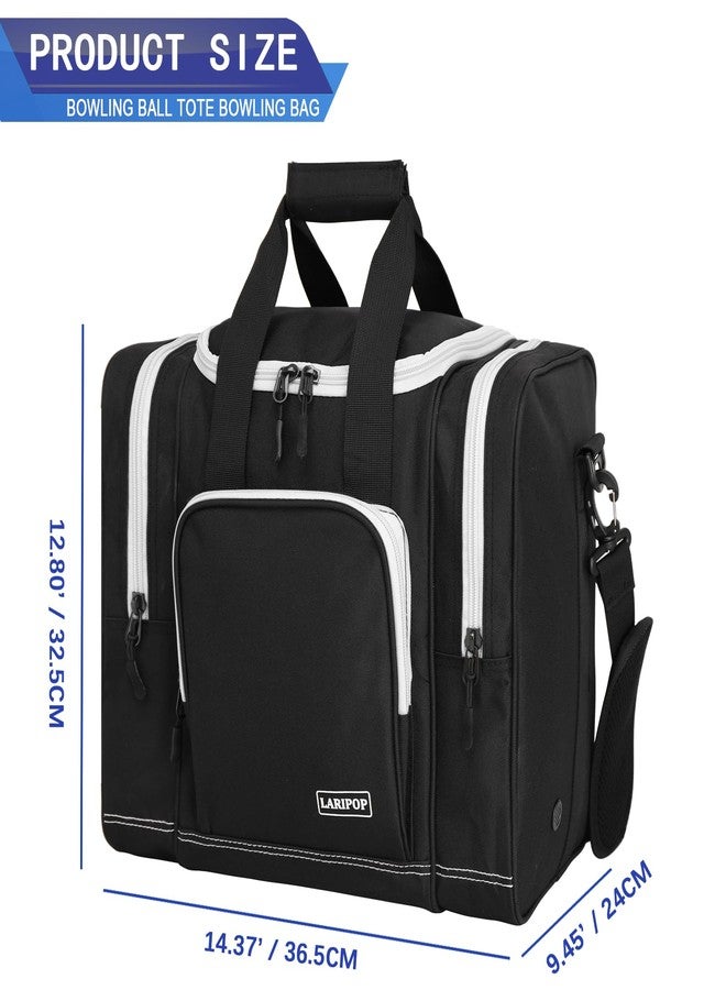 LARIPOP Bowling Ball Bag for Single Ball, 2022 Bowling Ball Tote Bowling bag with Padded Holder - Fits Shoes up to Mens Size 14 and Accessories - Image 2