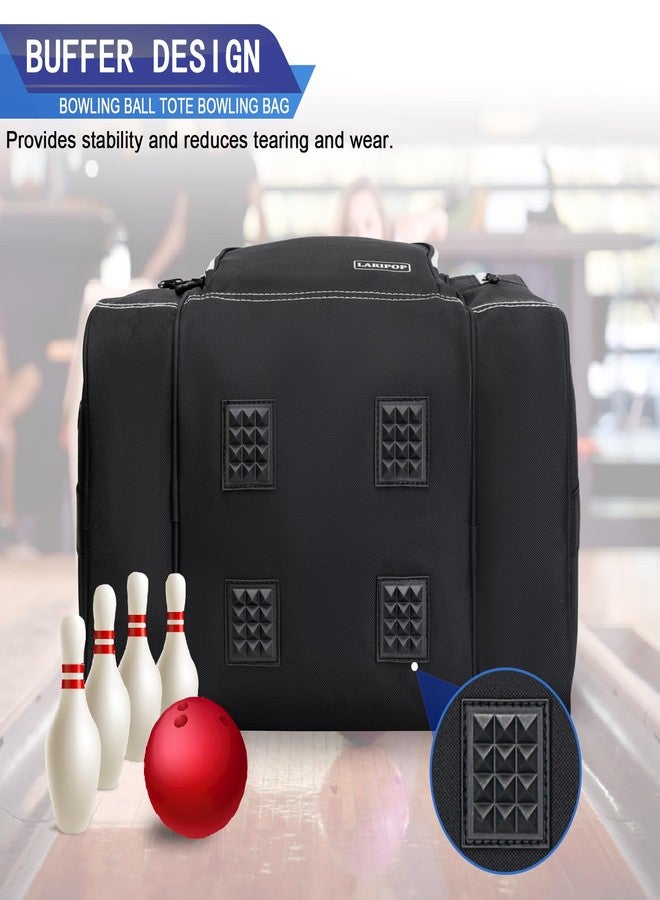 LARIPOP Bowling Ball Bag for Single Ball, 2022 Bowling Ball Tote Bowling bag with Padded Holder - Fits Shoes up to Mens Size 14 and Accessories - Image 5
