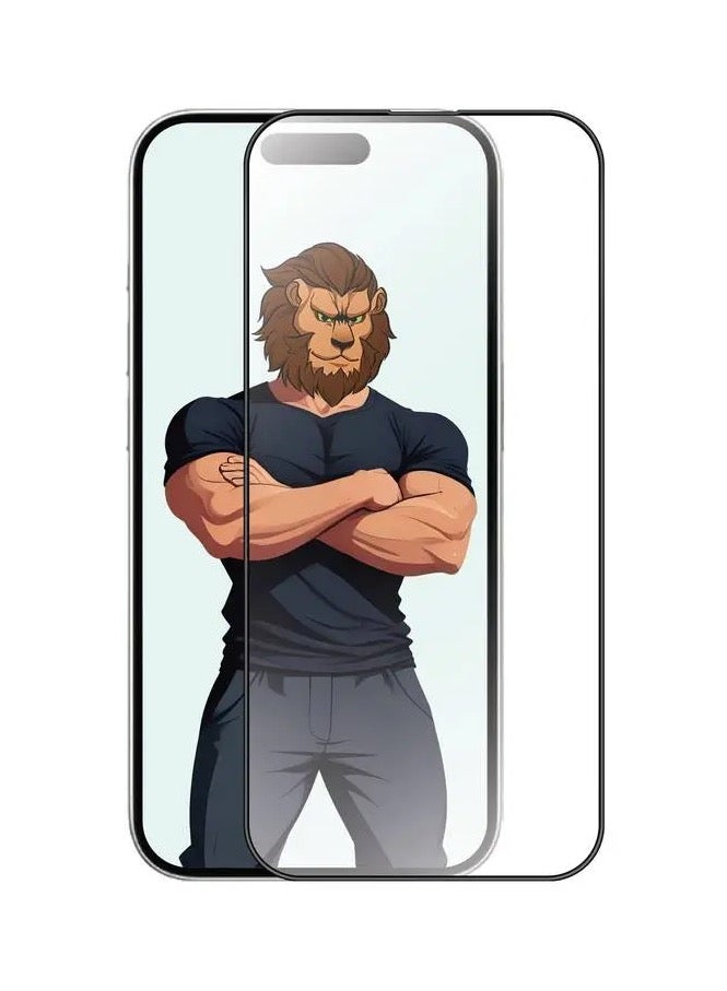 GREEN LION iPhone 16 Pro Screen Protector / 3D Silicone Plus High-Definition Edge Glass / Anti Scratch / Anti Fingerprint / 1.8M Impact Tested / Dust Repellent / Bubble Free / Grease Resistance - Black Edge/Clear - Image 1