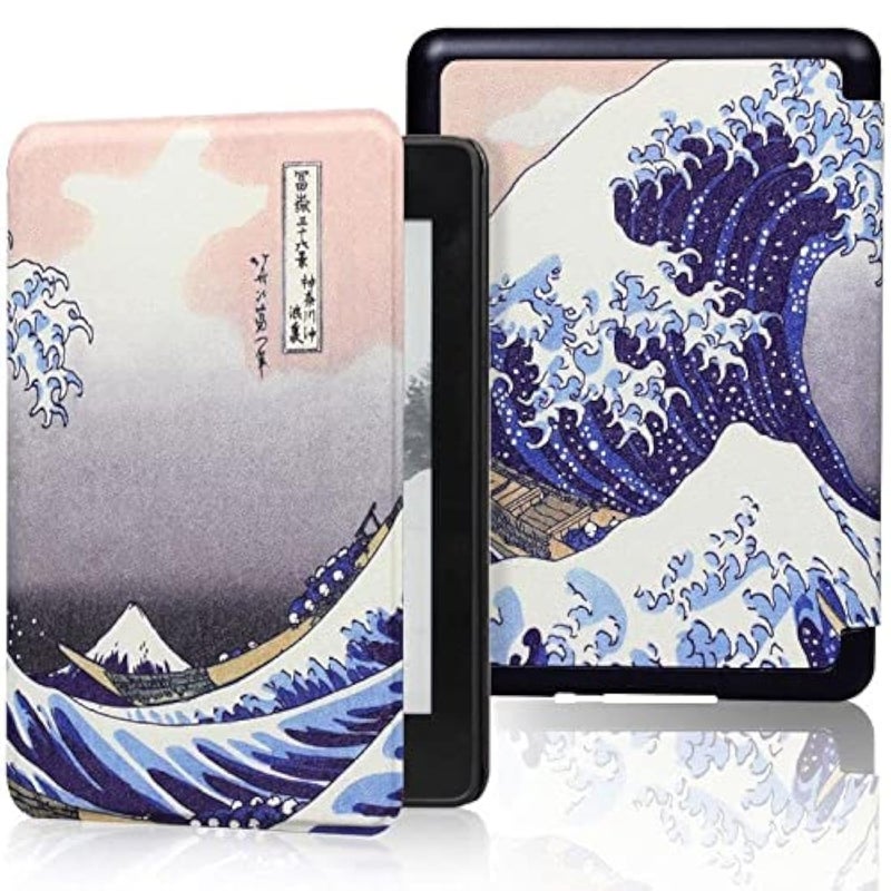 MOCA Case for Kindle Paperwhite 12th Gen 7" (2024) & Kindle Colorsoft 7" (2025), Slim PU Leather Cover with Auto Wake/Sleep, Magnetic Closure, Lightweight (Wave) - Image 3