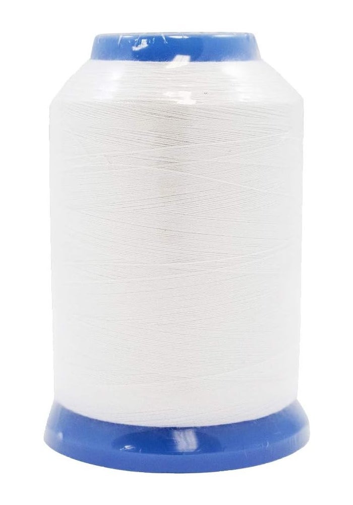 Janome 100% Spun Polyester Embroidery Bobbin Thread - White, 1600m
