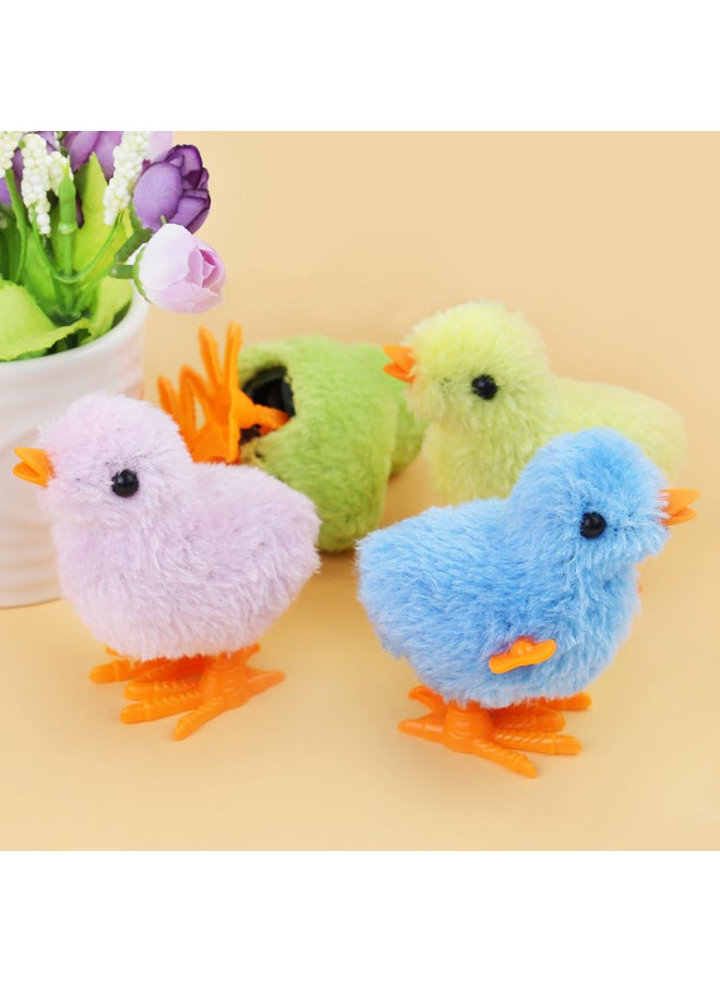 Retro Children's Toy - Chain Pull Chicken Plushie Toy Hopper Chicken Street Stall Bestseller Vintage For Kids-Color:Nostalgic Rainbow Circle  - Image 3