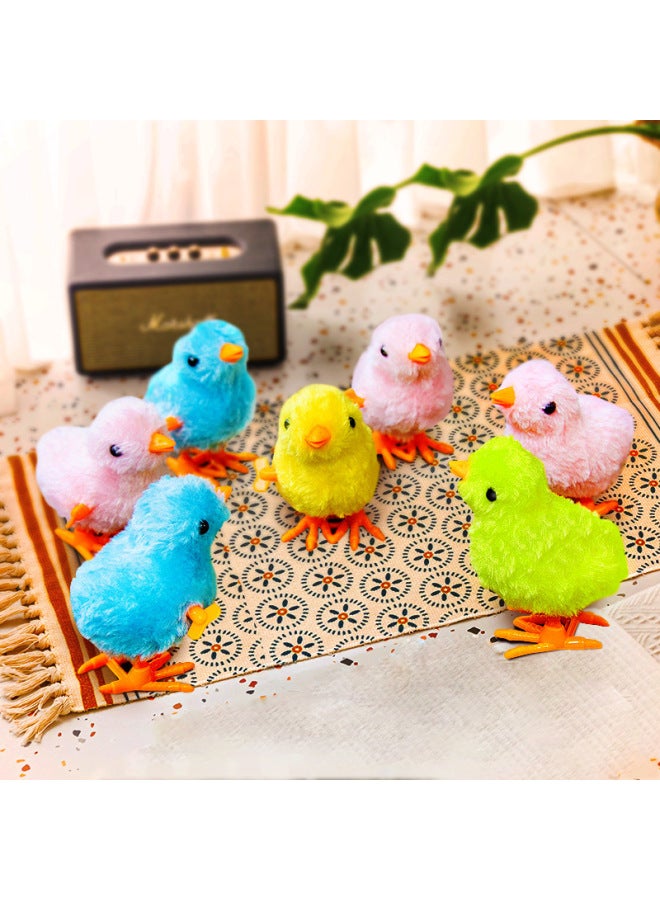Retro Children's Toy - Chain Pull Chicken Plushie Toy Hopper Chicken Street Stall Bestseller Vintage For Kids-Color:Nostalgic Rainbow Circle  - Image 5