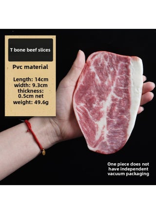 Simulation Sirloin Steak Fake Beef Model And Beef Snowflake Tomahawk Cowboy Bone Roast Piece Luncheon Meat Props Ornaments-Color:Beef Slices With T Bone - pzsku/ZB8C4F3EBC40F54F76666Z/45/1745819316/fe624d48-1d5c-4d61-a5e7-a10c62457606