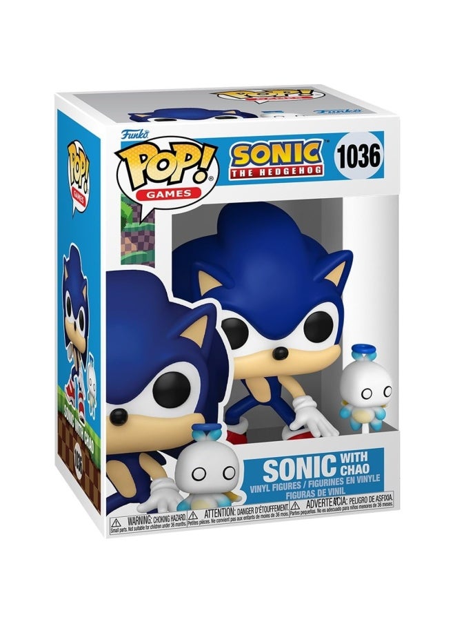 Funko Funko POP! Games Sonic The Hedgehog Sonic with Chao Vinyl Figure (9.53 cm)  - Image 1