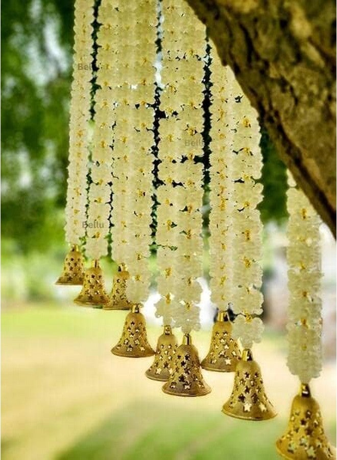 Tia Crafts Handmade Artificial Decorative Mogra Bell Fluffy Garland, Size 2 Feet Used for Home/Office,Festival Navratri, Durga Pooa Christsmas Diwali Decoration (12) - Image 3