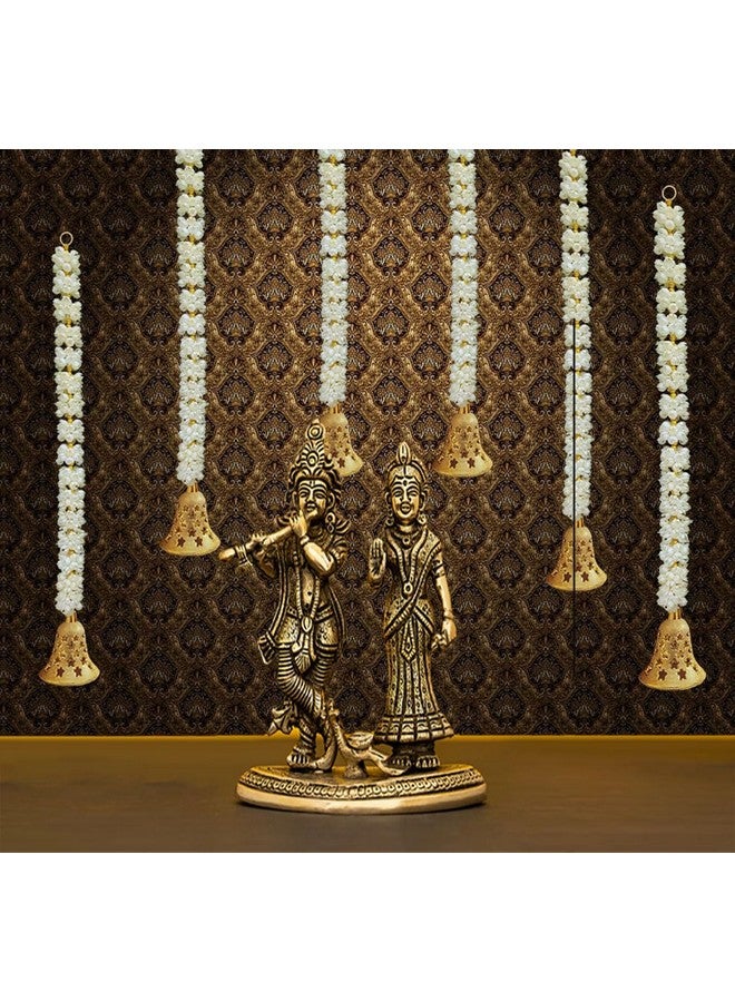 Tia Crafts Handmade Artificial Decorative Mogra Bell Fluffy Garland, Size 2 Feet Used for Home/Office,Festival Navratri, Durga Pooa Christsmas Diwali Decoration (12) - Image 4