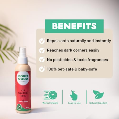 Born Good Natural Ant Repellent Spray | 100ml | Plant-Based, Biodegradable, Non-Toxic, Eco-Friendly, Organic, Herbal - Image 3