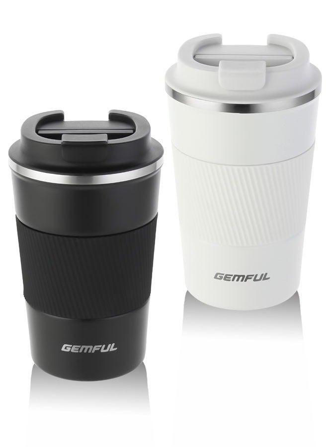 GEMFUL Travel Coffee Mug Stainless Steel Vacuum Ice and Hot Drinks Insulated Tumbler for Home Office Outdoor Works - Image 1