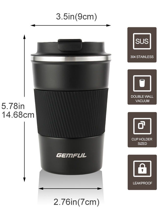 GEMFUL Travel Coffee Mug Stainless Steel Vacuum Ice and Hot Drinks Insulated Tumbler for Home Office Outdoor Works - Image 2