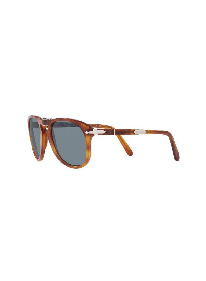 Persol Po0714sm Steve McQueen Pilot Sunglasses, Terra Di Siena/Light Blue Gradient Dark Blue - Image 3