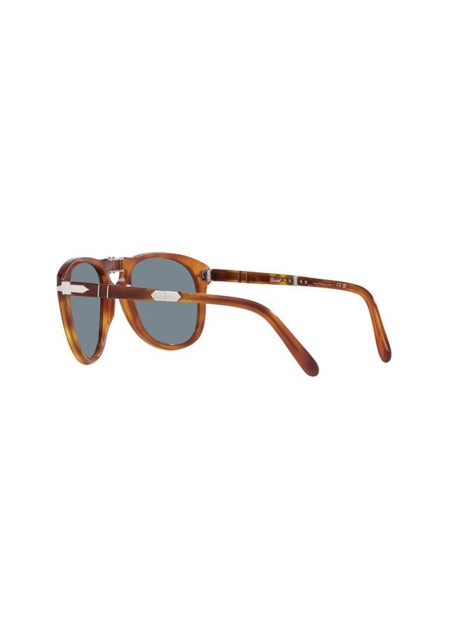 Persol Po0714sm Steve McQueen Pilot Sunglasses, Terra Di Siena/Light Blue Gradient Dark Blue - Image 5