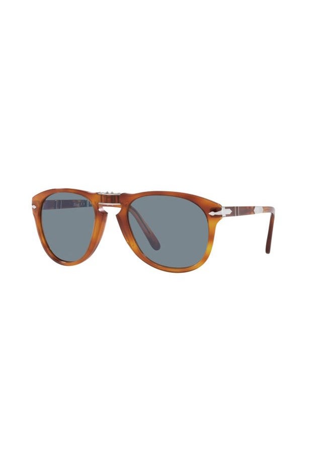 Persol Po0714sm Steve McQueen Pilot Sunglasses, Terra Di Siena/Light Blue Gradient Dark Blue - Image 2