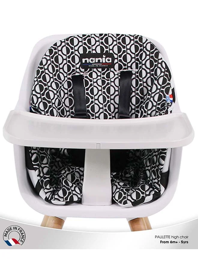 Nania 2 In 1 Paulette Highchair With Reversible Cushion - Geometric