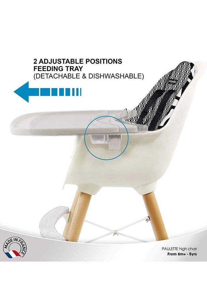 Nania - 2 In 1 Paulette Highchair With Reversible Cushion - Geometric - Image 1