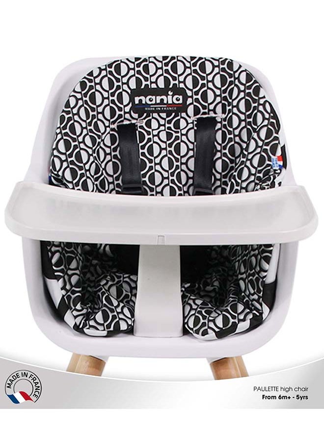 Nania - 2 In 1 Paulette Highchair With Reversible Cushion - Geometric - Image 1