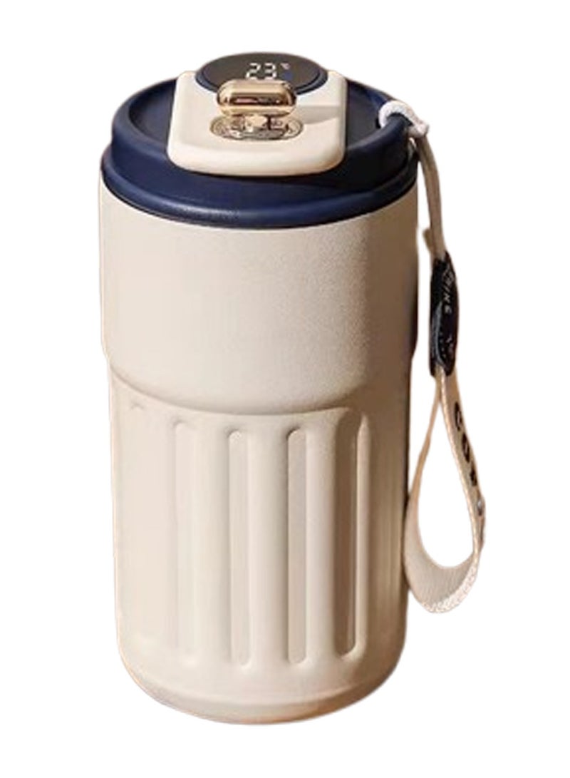 TYCOM Travel Coffee Mug 450 ML Stainless Steel Vacuum Ice and Hot Drinks Insulated Tumbler for Home Office Outdoor Works LED Blue.  - Image 1