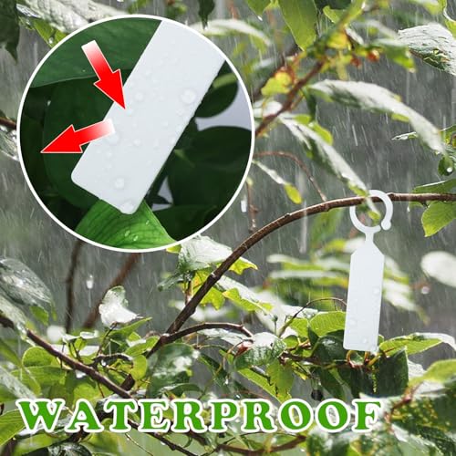 KINGLAKE 100 Pcs Thick Plastic Plant Tree Tags Markers Nursery Garden Labels - Image 5