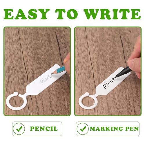 KINGLAKE 100 Pcs Thick Plastic Plant Tree Tags Markers Nursery Garden Labels - Image 4