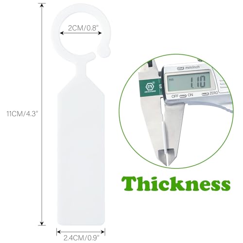KINGLAKE 100 Pcs Thick Plastic Plant Tree Tags Markers Nursery Garden Labels - Image 3