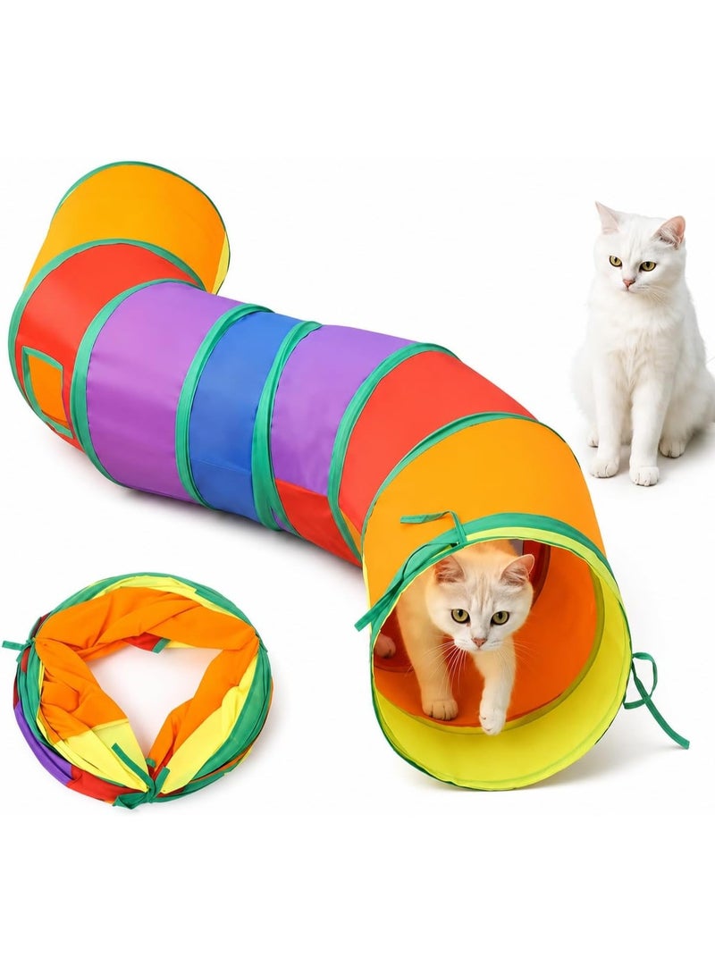 Foldable Pet Play Tunnel – Interactive Tunnel for Cats, Rabbits & Small Dogs, Ideal for Playing, Hiding & Resting - Image 1
