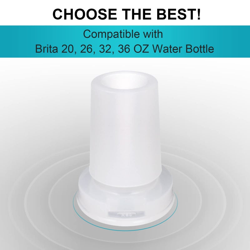 MLKSI 4 Pack Brita Water Bottle Mouthpiece Replacement - Silicone Bite Valve for Brita Filter & Stainless Steel Bottles - Image 3