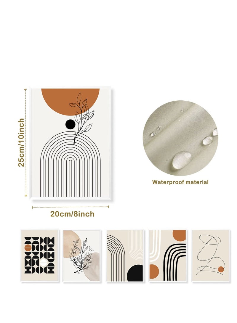SYOSI Art Wall Decor 6 Pcs Abstract Geometric Line Art Prints for Living Room, Bedroom, and Gallery Exhibition - Image 5