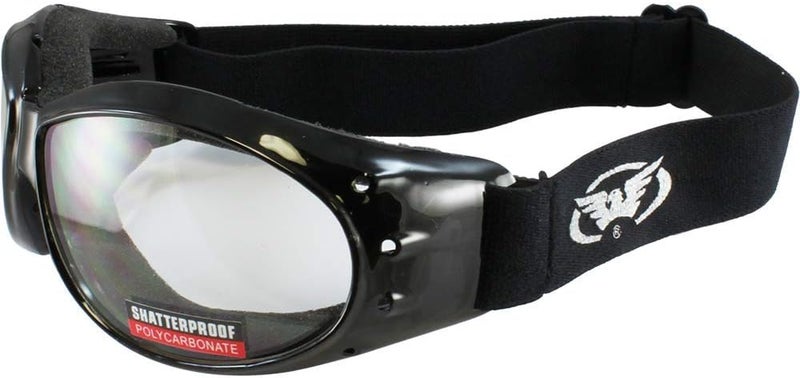 Global Vision 2 Eliminator Motorcycle Goggles with Clear and Smoke Tinted Lenses - Image 4
