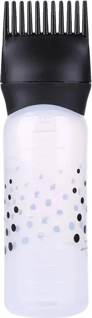 Safestore 120ml Plastic Hair Dye Refillable Bottle Applicator Hairdresser Hair Coloring Comb Applicator