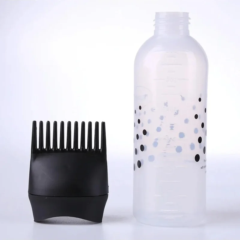 Safestore 120ml Plastic Hair Dye Refillable Bottle Applicator Hairdresser Hair Coloring Comb Applicator