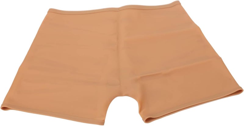 klarako Women Silicone Swim Shorts,4 Corner Waterproof Leakproof Elastic Menstrual Swim Shorts Bathing Suit Bottoms for Summer (Fleshcolor) - Image 1