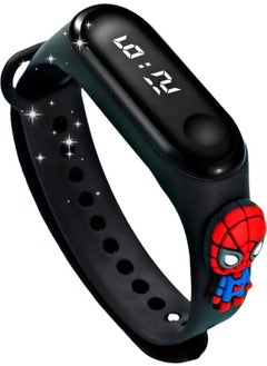 Dzc Cousins ​​Avm Spiderman Digital LED Children's Watch with Spiderman Figure Touch Screen Waterproof (Black) (Not Smart) - pzsku/ZB8C604581B336E4643ACZ/45/_/1731183198/713fcf85-7888-4e3d-b0b9-db9bfc0c303e