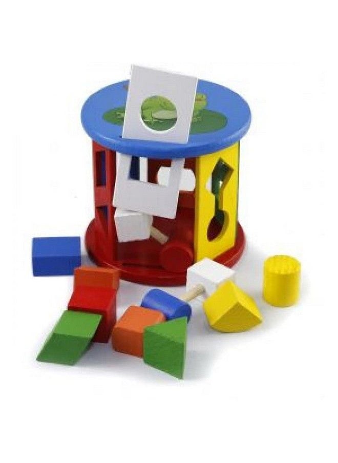 PLUSPOINT - Wooden Shape Wheel Shape Matching Toy Colorful Intelligence And Handeye Coordination Training Toys For Kids (Shapes Wheel) - Image 1