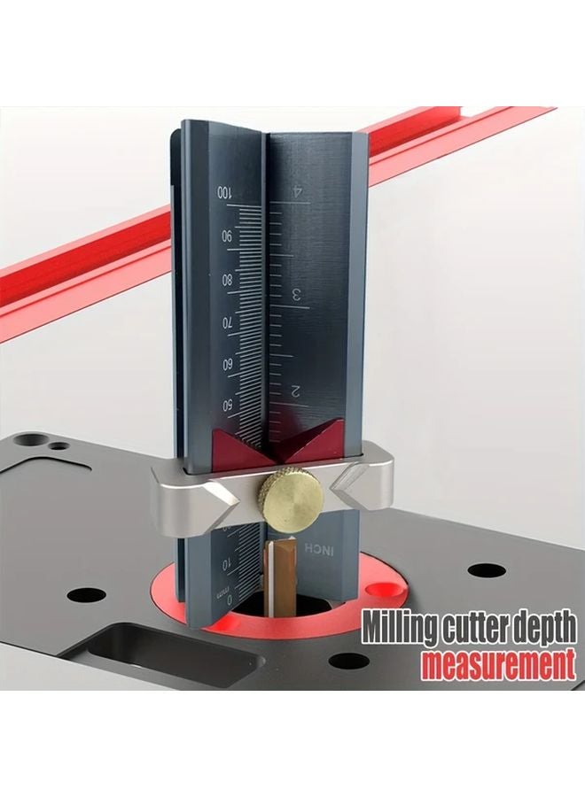 Drill Bit Positioning Side Height Device Multi Functional Table Saw Measuring Tool - Image 5