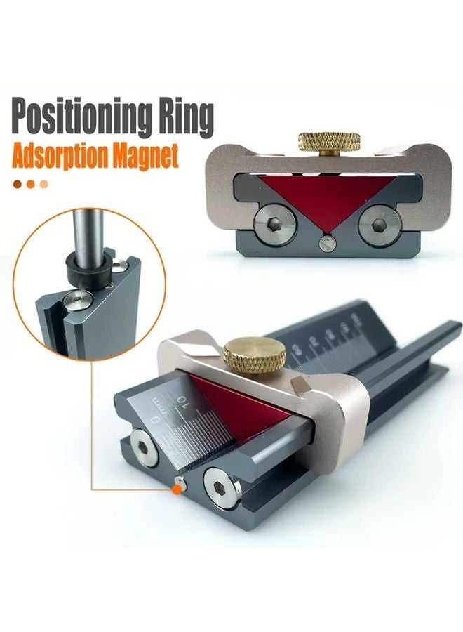 Drill Bit Positioning Side Height Device Multi Functional Table Saw Measuring Tool - Image 2