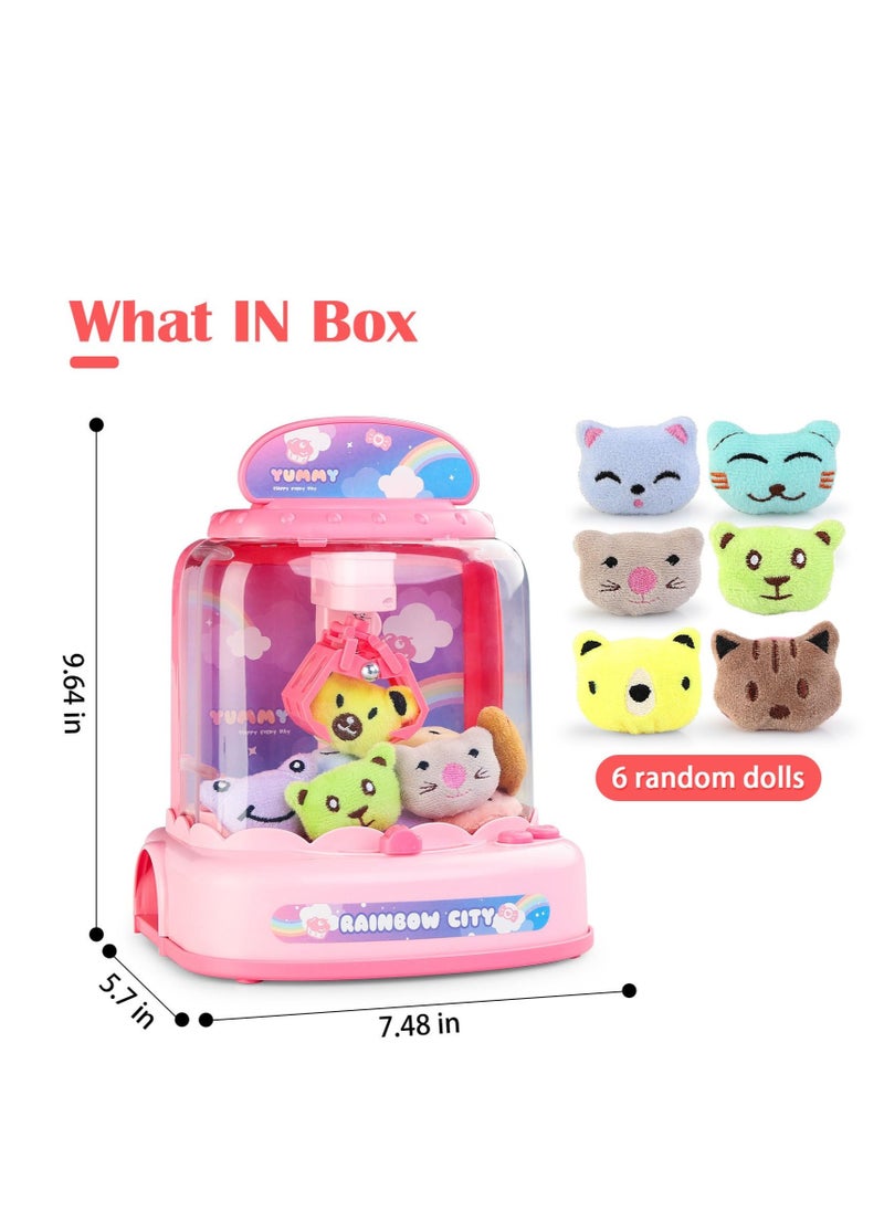 Claw Machine for Kids,Electronic Arcade Game Indoor Toy with Music Light, Mini Vending Machine Girl Toys, Candy Grabber Toys,Suitable for 3 5 6 7 9 year old Kids Birthday Gift (6 Mini Dolls) - pzsku/ZB8C6279A5D8F0177072DZ/45/_/1716970214/b34ab270-eb9a-479c-bdb2-182eeadbd538