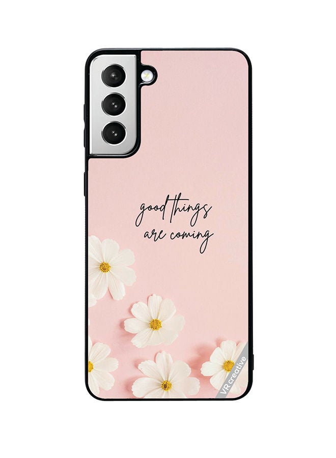 VR CREATIVE Protective Case Cover For Samsung Galaxy S22 Plus 5G Good Things Are Coming Design Multicolour - Image 1