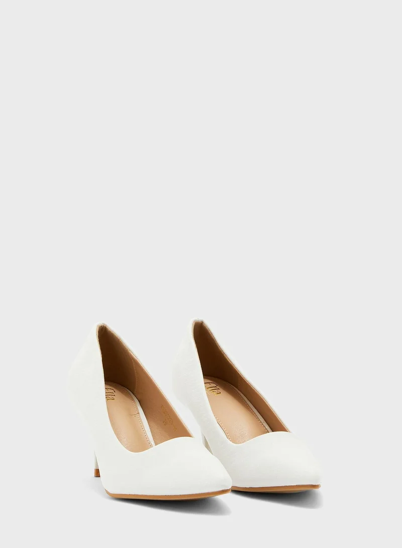 ELLA Tonal Snake Effect Pointed Pump