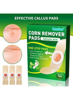 Sumifun 54 Pcs Foot Corn Removal Plaster,Natural Ingredients,Foot Care Expert,Calluses Plantar Treatment,Relief Pain From Calluses, Corns, Blisters, Heel Frictions  - Image 2