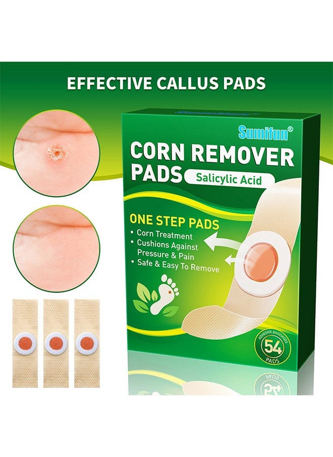 Sumifun 54 Pcs Foot Corn Removal Plaster,Natural Ingredients,Foot Care Expert,Calluses Plantar Treatment,Relief Pain From Calluses, Corns, Blisters, Heel Frictions  - Image 2