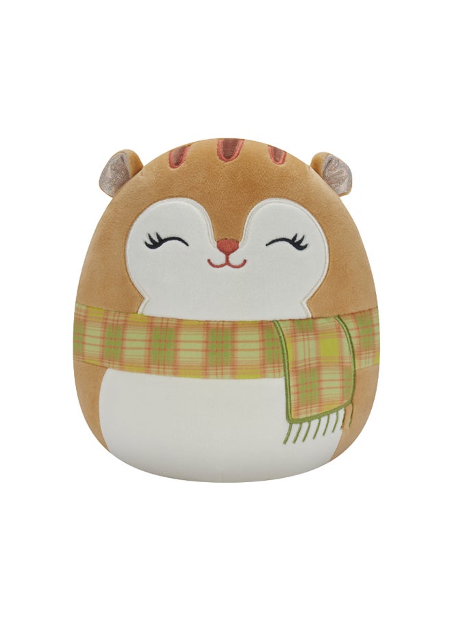 Squishmallows 7.5 inch Orange Squirrel W/Scarf , Officially Licensed Kellytoy Plush Toy, Colorful Soft Toy, Gift for Kids, Girls & Boys Washable Squishy Stuff Toy Multicolor All Age  - Image 1