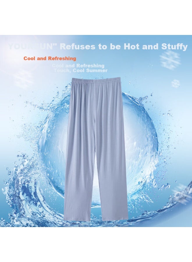 Your Sun Cool And Comfortable Modal Men's Summer Thin Loose-fit Long Pants Pajamas Men's Home Pants Can Be Worn Outside - Image 1