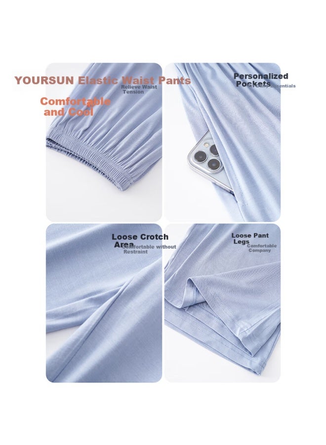 Your Sun Cool And Comfortable Modal Men's Summer Thin Loose-fit Long Pants Pajamas Men's Home Pants Can Be Worn Outside - Image 5