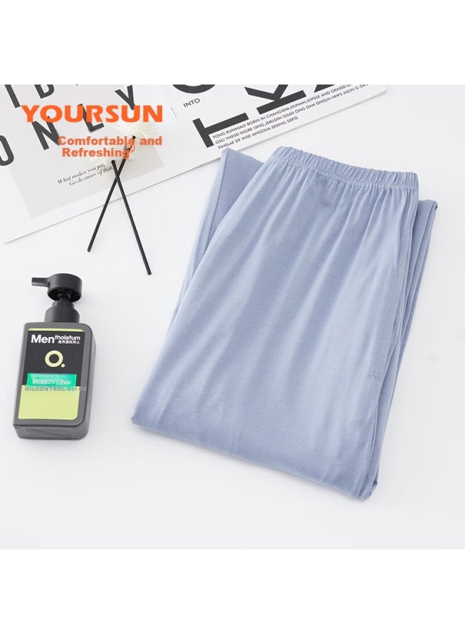 Your Sun Cool And Comfortable Modal Men's Summer Thin Loose-fit Long Pants Pajamas Men's Home Pants Can Be Worn Outside - Image 4