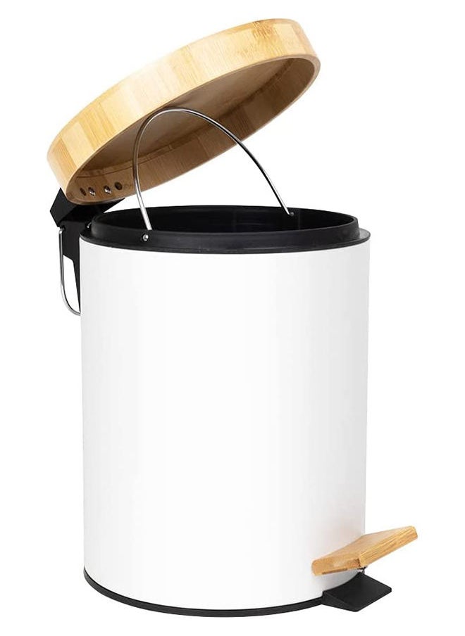 Orchid - Orchid 12L Bamboo lid Pedal Dustbin With Soft-Close - Image 1