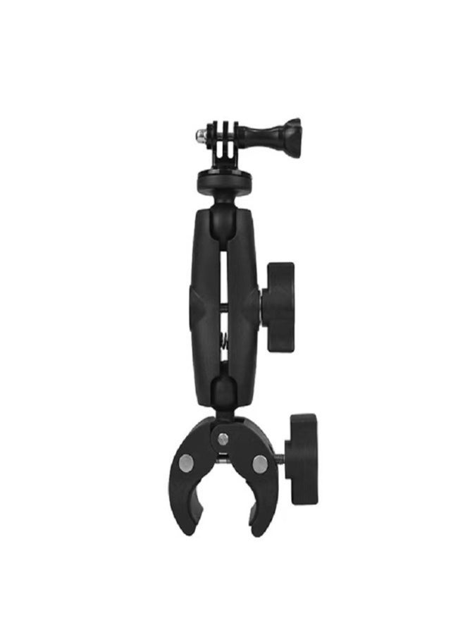 Suitable For Gopro Sports Camera Bracket Motorcycle Rearview Mirror Riding Recorder Fixed Strong Clip Bracket-Color:Large Diameter Bracket - Image 5