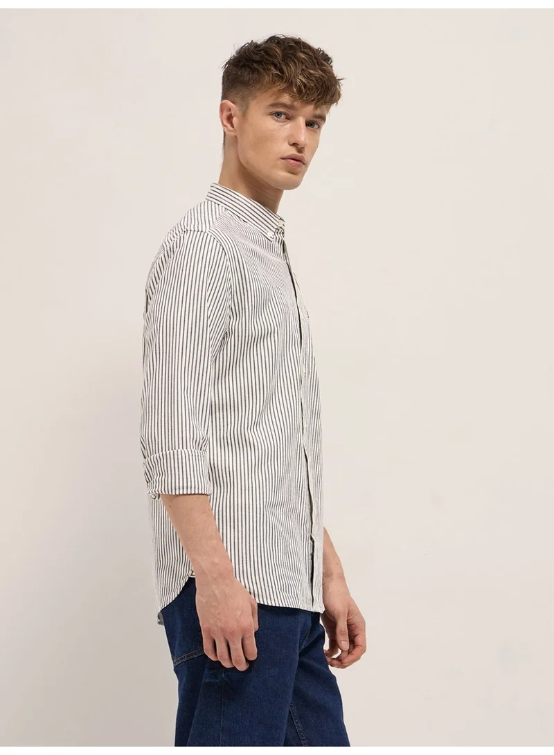 THE BEAR HOUSE  Men’s Long Sleeve Shirt – Classic, Comfortable and Stylish Essential for Work, Travel or Casual Outings for Men | Best Price UAE