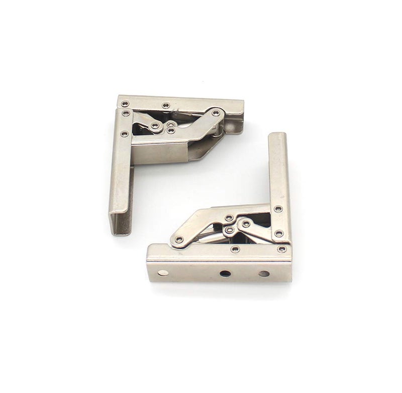 KAFENDA 90 Degree Folding Door/Shelf Hinge Hidden Bracket Table Holder Furniture Parts(2pc) - Image 1