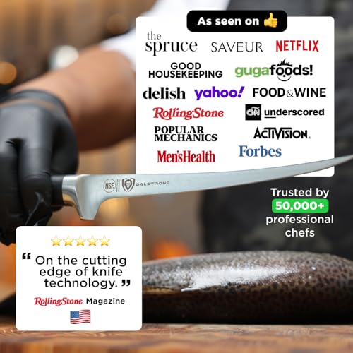 Dalstrong Fillet Knife - 7 inch Flexible Blade - Gladiator Series Elite - High Carbon German Steel - Black G10 Handle Boning Knife - w/Two Sheaths - Razor Sharp Kitchen Knife Gift - NSF Certified - Image 2